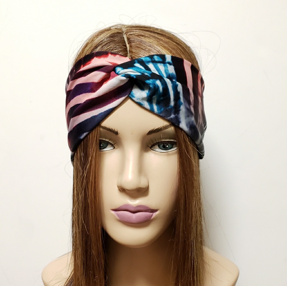 Multi Striped Turban Headband, Cute Headwraps